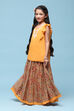 Purple Cotton Straight Printed Kurta Skirt Suit Set image number 3
