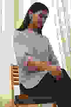 Beige Cotton Yarn-Dyed Short Straight Kurta image number 6