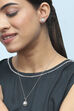 Pearl Brass Pendant Necklace Set image number 3