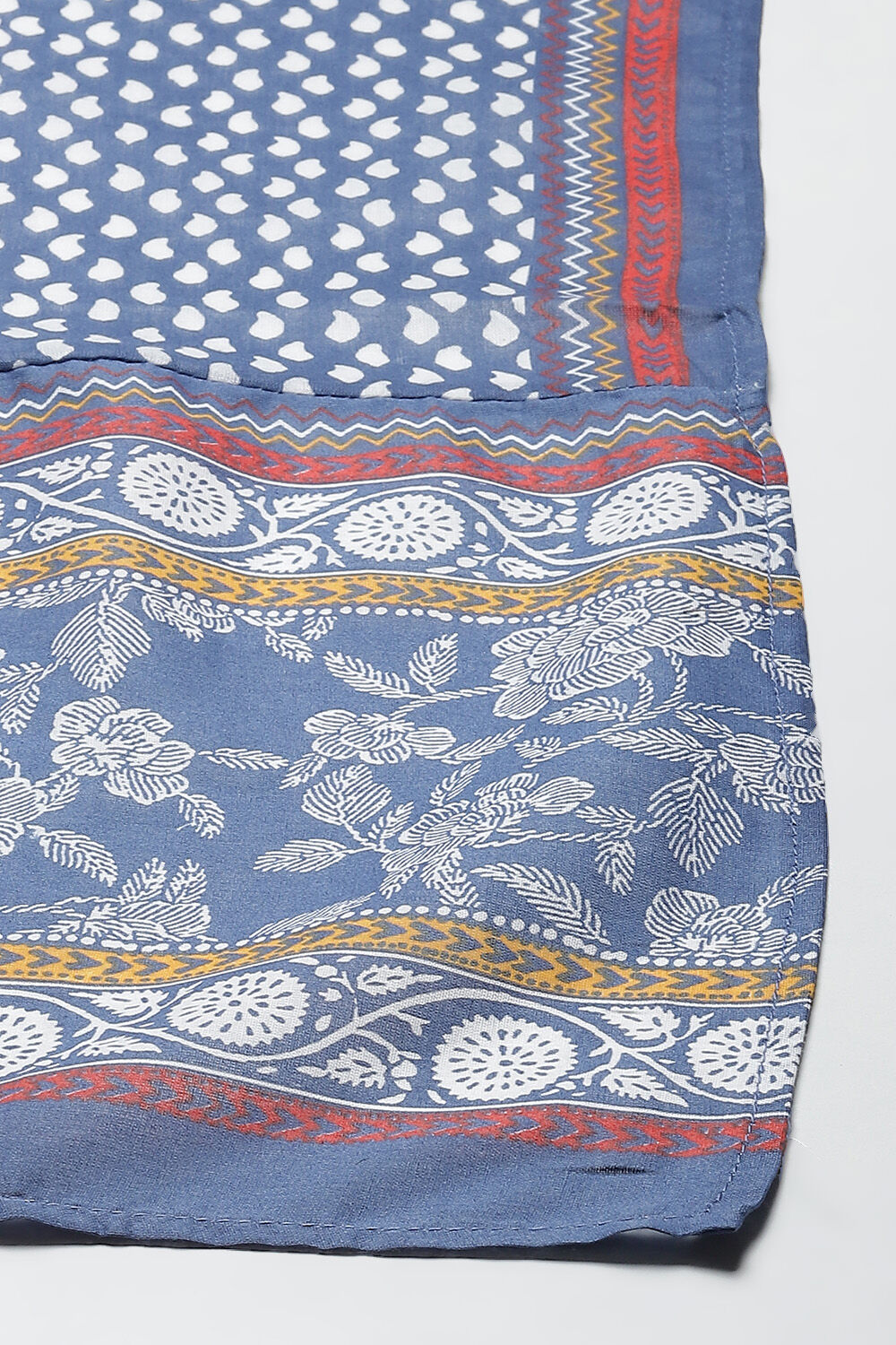 White And Pink Cotton Anarkali Kurta Churidar Suit Set image number 2