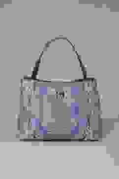 Blue PU Tote Bag image number 1