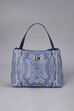 Blue PU Tote Bag image number 1
