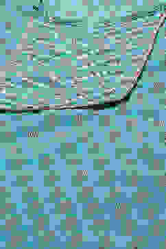 Turquoise Poly Musin Straight Printed Kurta Palazzo Suit Set image number 1