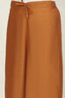 Orange Chanderi Unstitched Suit Set image number 3