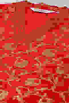 Red Poly Viscose Straight Printed Kurta image number 1