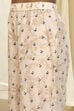 Beige and Brown Pure Cotton Printed Kurta Set image number 2