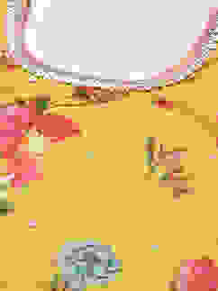 Lime Yellow Art Silk Lehenga Set image number 1