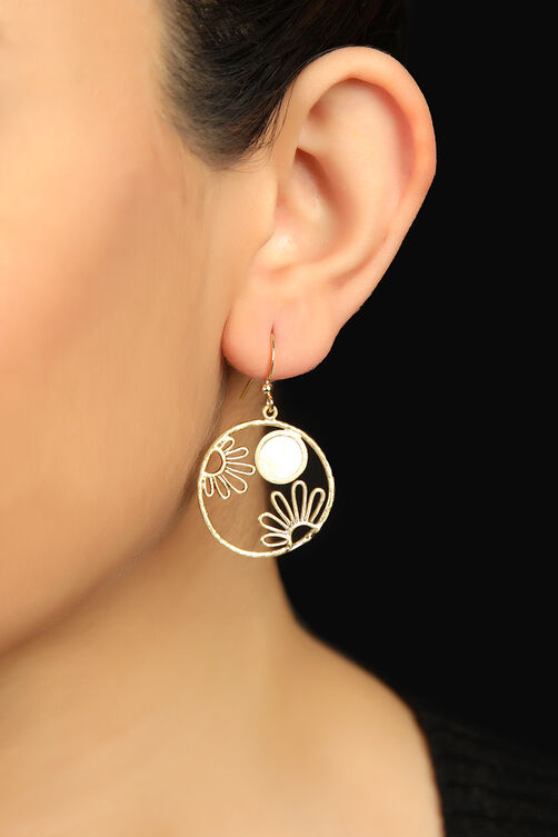 Gold Hoops Earrings image number 0