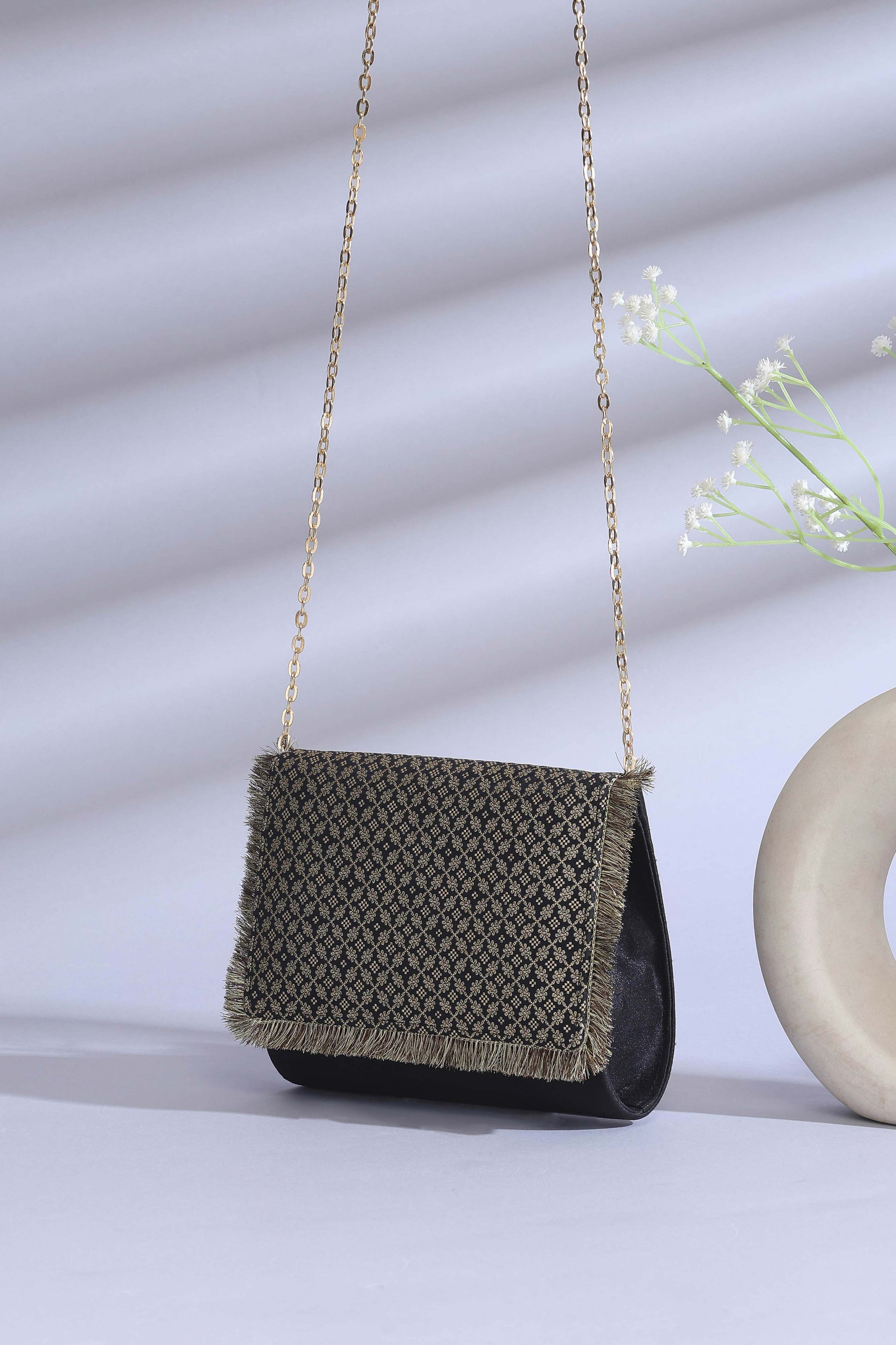 Black Polycotton Clutch image number 0