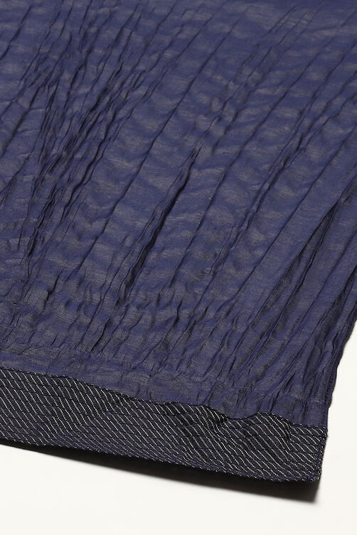 Rohit Bal Indigo Cotton Blend Straight Kurta Suit Set image number 3