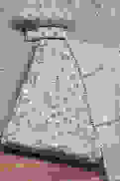 Purple Cotton Printed Embroidered Unstitched Suit Set image number 1