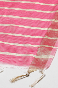 Beige Rayon Straight Kurta Pant Suit Set image number 3