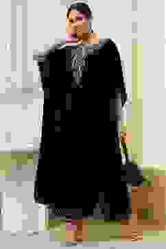 Blue Art Silk A-Line Kurta Palazzo Suit Set image number 4