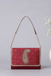 Maroon Zardosi Clutch image number 2