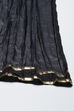 Black Silk & Cotton Straight Kurta Suit Set image number 2
