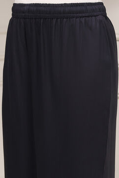 Charcoal Viscose Rayon Straight Solid Palazzo Pants image number 1