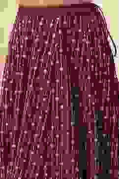 Burgundy Georgette Lehenga Set  image number 2