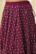 Burgundy Georgette Lehenga Set  image number 2