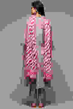 Grey Modal A-Line Kurta Palazzo Suit Set image number 4