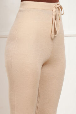 Almond Beige Acrylic Pants image number 1