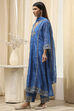 Blue Dyed Straight Suit Set image number 3