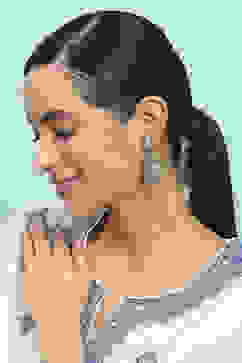 Oxidised Brass Drop & Danglers image number 3