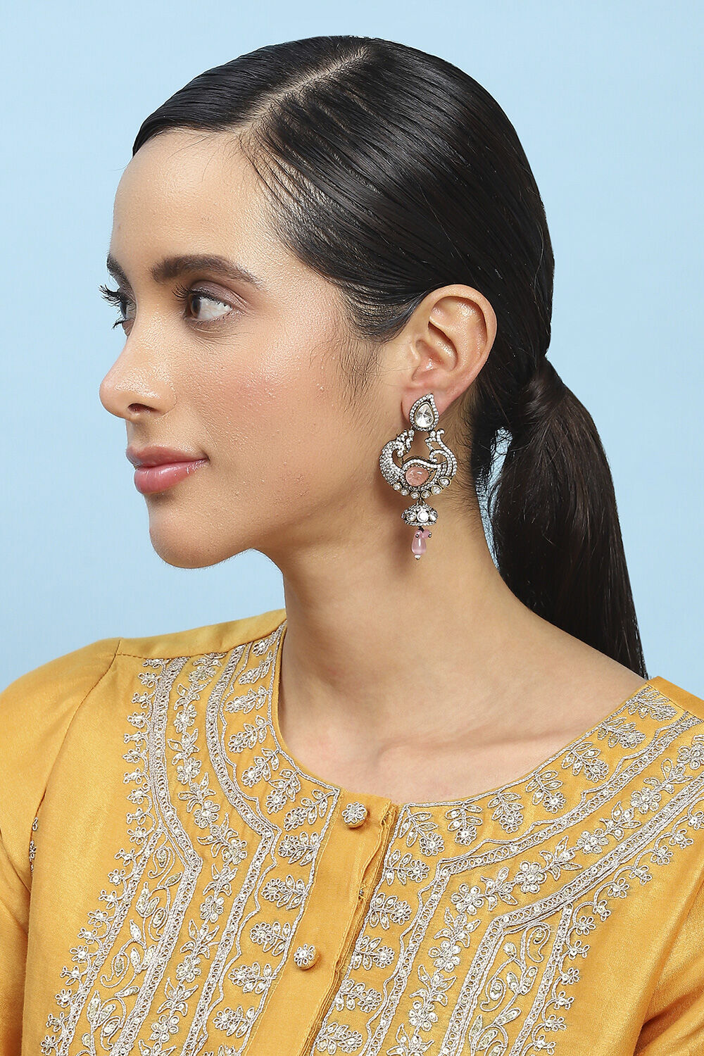 Light Pink Brass Drop & Danglers image number 3