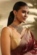 Gold Plated Brass Statement Necklace Set image number 3