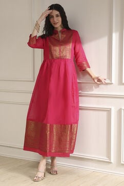 Fuschia Polyester Blend  Kurta image number 0