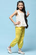 White Schiffli Sleeveless Cotton Embroidered Top  image number 0