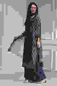 Blue Cotton Hand Embroidered Unstitched Suit Set image number 4