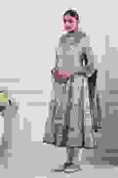 White Cotton Kalidar Suit Set image number 4