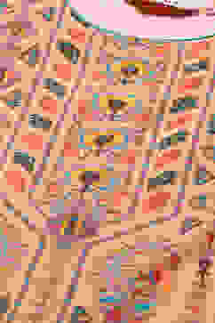 Orange Cotton Straight Printed Kurta image number 1