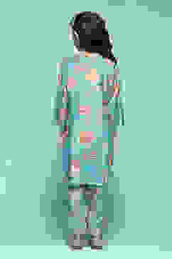 Turquoise Viscose Straight Printed Kurta Salwar Suit Set image number 4