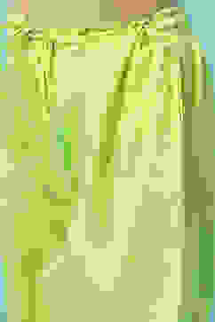 Parrot Green Cotton Gathered Kurta Narrow Pants 2 Piece Set image number 2