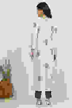 Indigo Cotton Hand Block Print Unstitched Suit Set image number 5