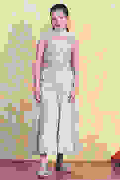 Lavender Cotton Strappy Blouse & Sharara Set image number 6