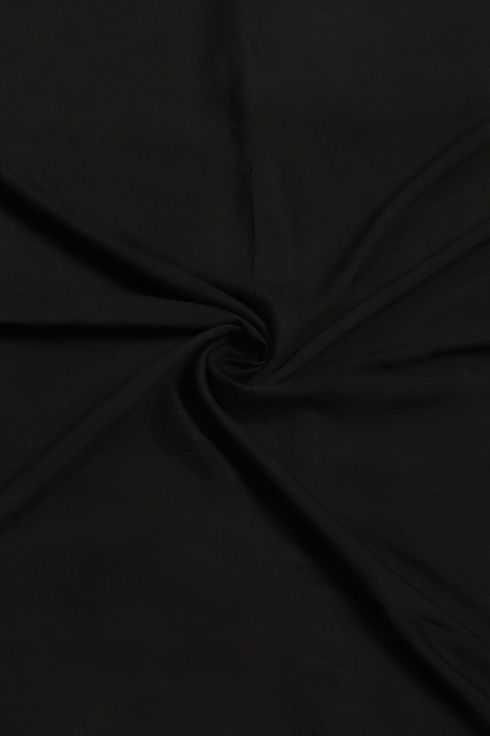 Black Chanderi Hand Embroidered Unstitched Suit Set image number 2