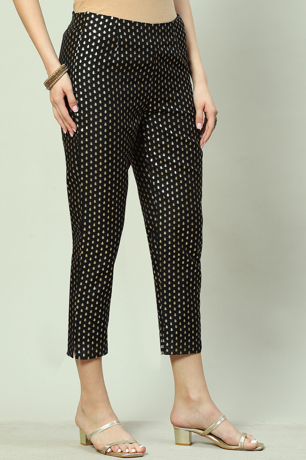 Black Polycotton Pants image number 2