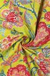 Lime Green Cotton Printed Embroidered Unstitched Suit Set image number 2