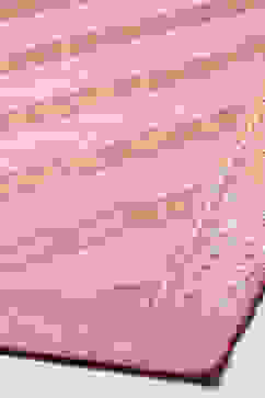 Blush Pink Cotton Blend Straight Yarndyed Kurta Palazzo Suit Set image number 3