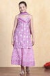 Pink Cotton Straight Suit Set image number 6