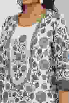 Blue Cotton Straight Kurta image number 1