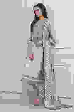 Black Cotton Straight Suit Set image number 0