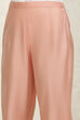 Peach Art Silk Woven Unstitched Suit Set image number 3
