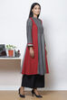 Black Straight Cotton Fusion Wear 2 Piece Set image number 5