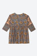 Peach Cotton Printed Kurta image number 2