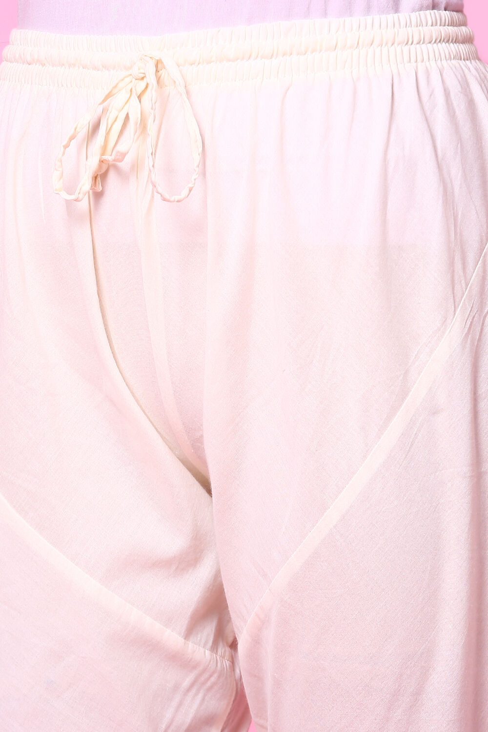 Yellow Cotton Anarkali Suit image number 3