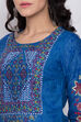 Red Cotton Straight Printed Kurta image number 1