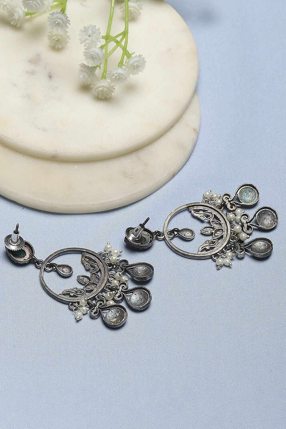 Green Brass Drop & Danglers image number 2